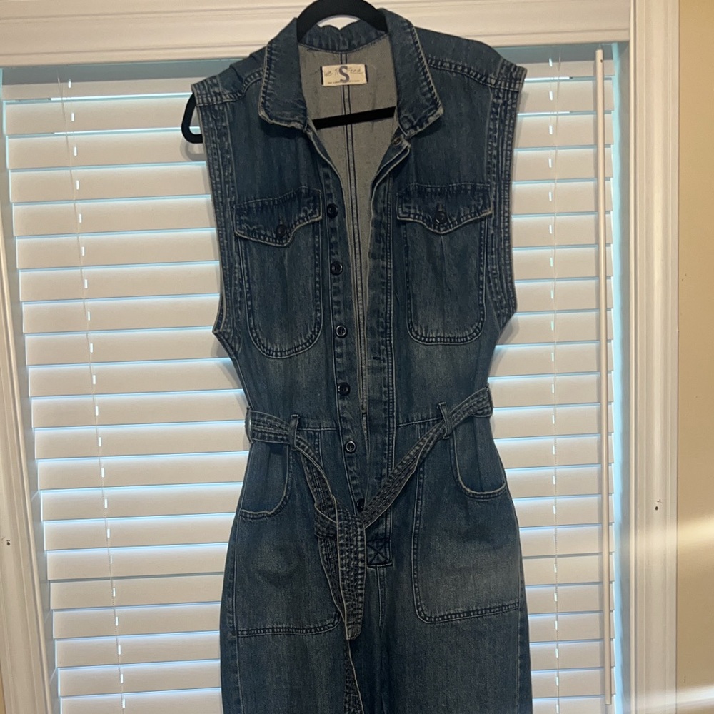 We the free denim jumpsuit size small